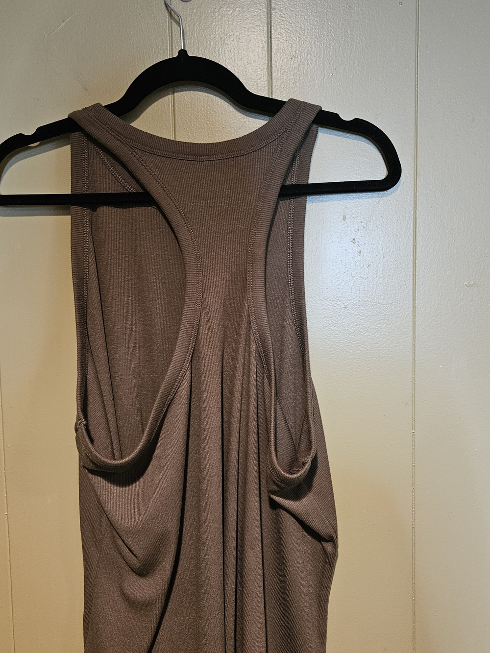 Ulrealite Olive Green Ribbed Racerback Tank Top - Picture 2 of 5